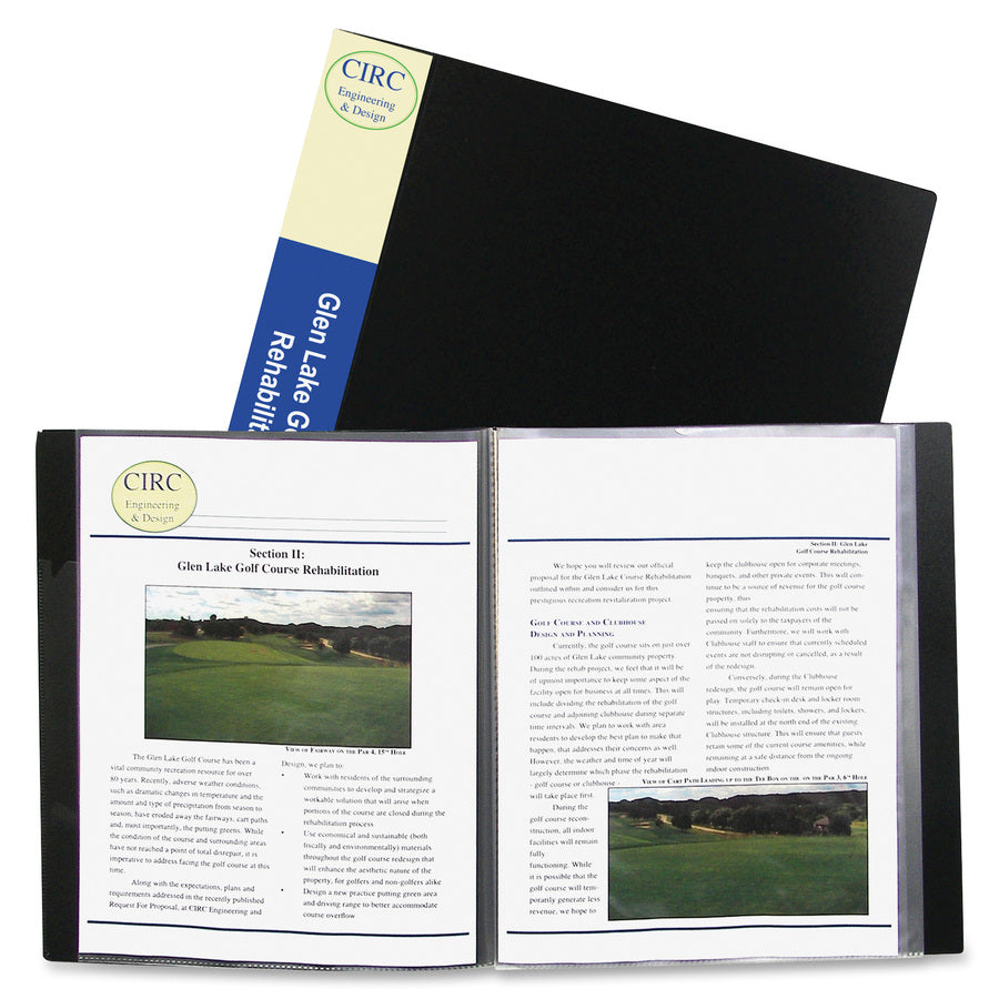 C-Line Bound Sheet Protector Presentation Books - 33240