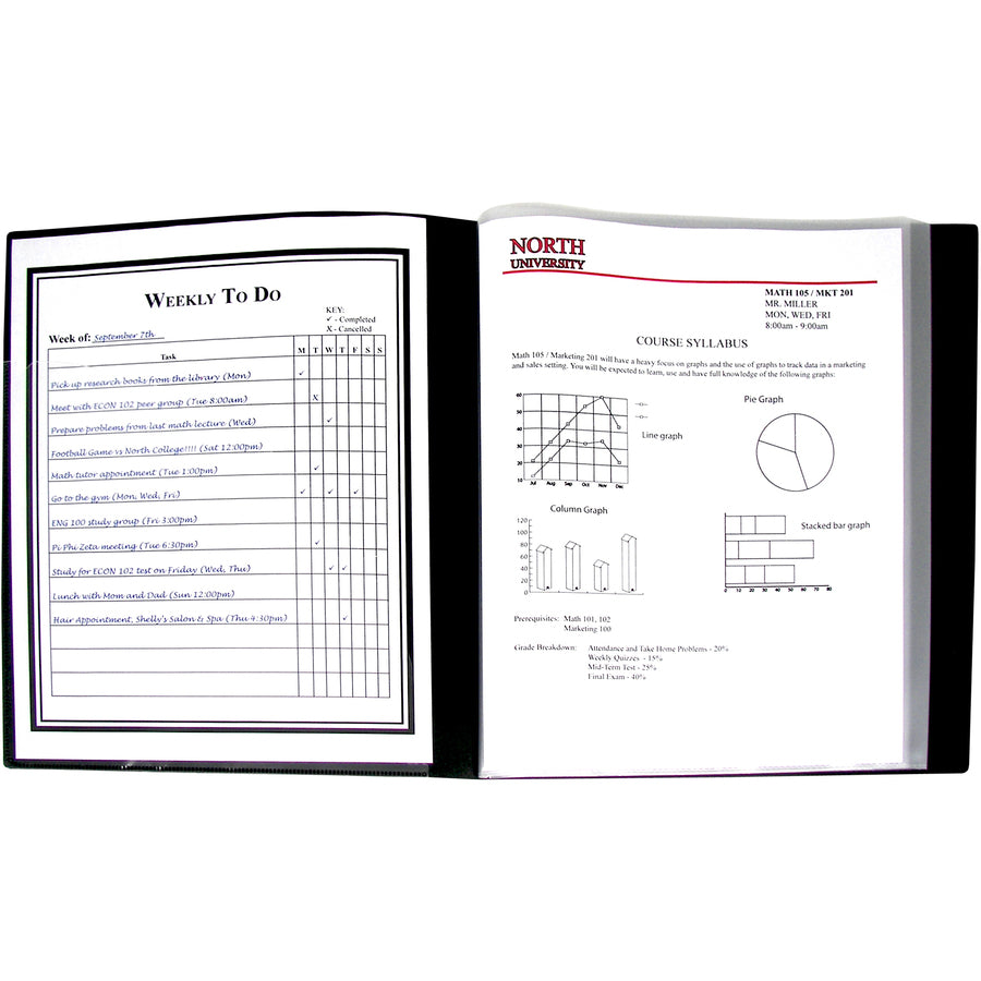 C-Line Bound Sheet Protector Presentation Books - 33240