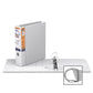 QuickFit Heavy-Duty 3-Ring File Binder, Locking D-Ring , View Binder, 2 Inch, White - 28030