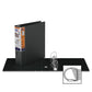 QuickFit Heavy-Duty 3-Ring File Binder, Locking D-Ring, View Binder, 2 Inch, Black - 28031