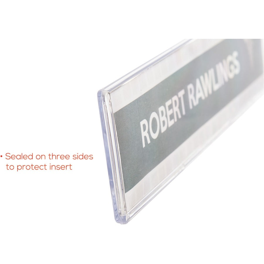 Deflecto Cubicle Nameplate Sign Holder - 587501