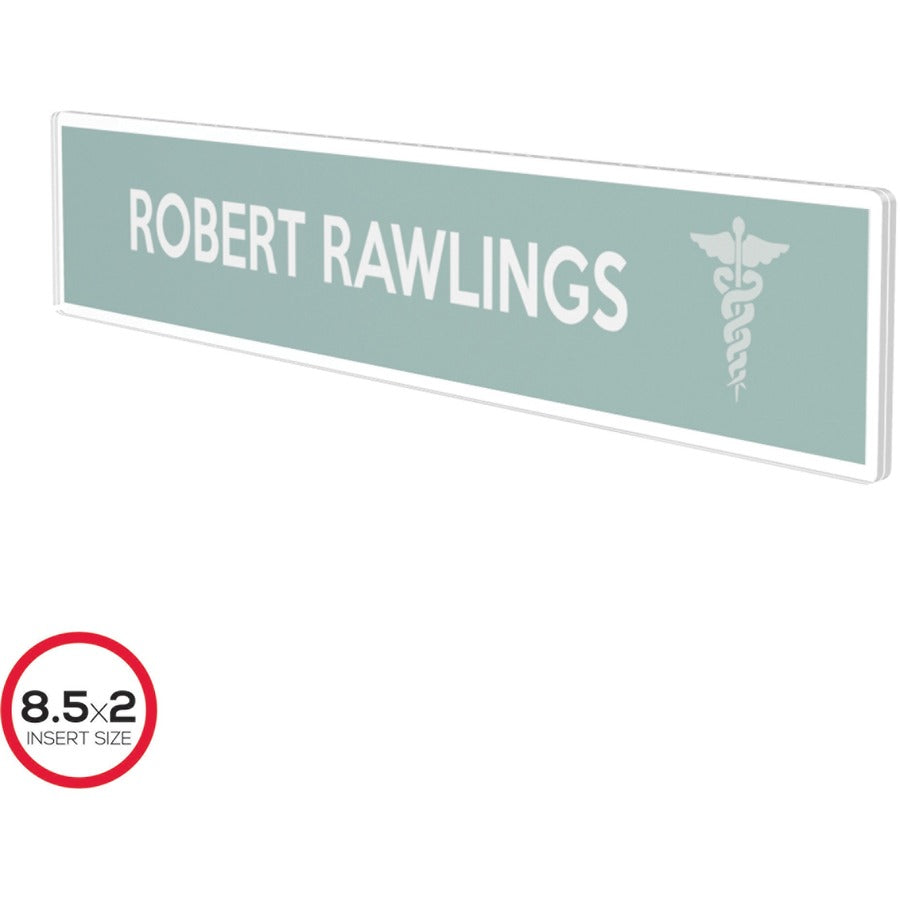 Deflecto Cubicle Nameplate Sign Holder - 587501