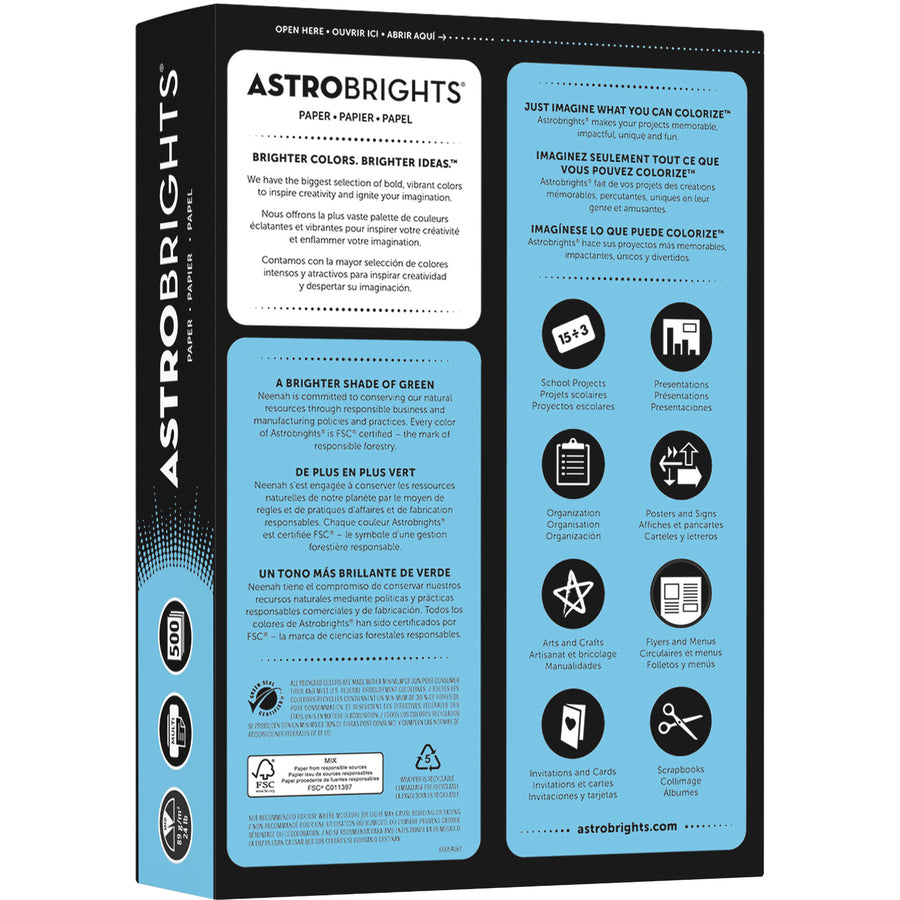 Astrobrights Color Copy Paper -Lunar Blue - 21528