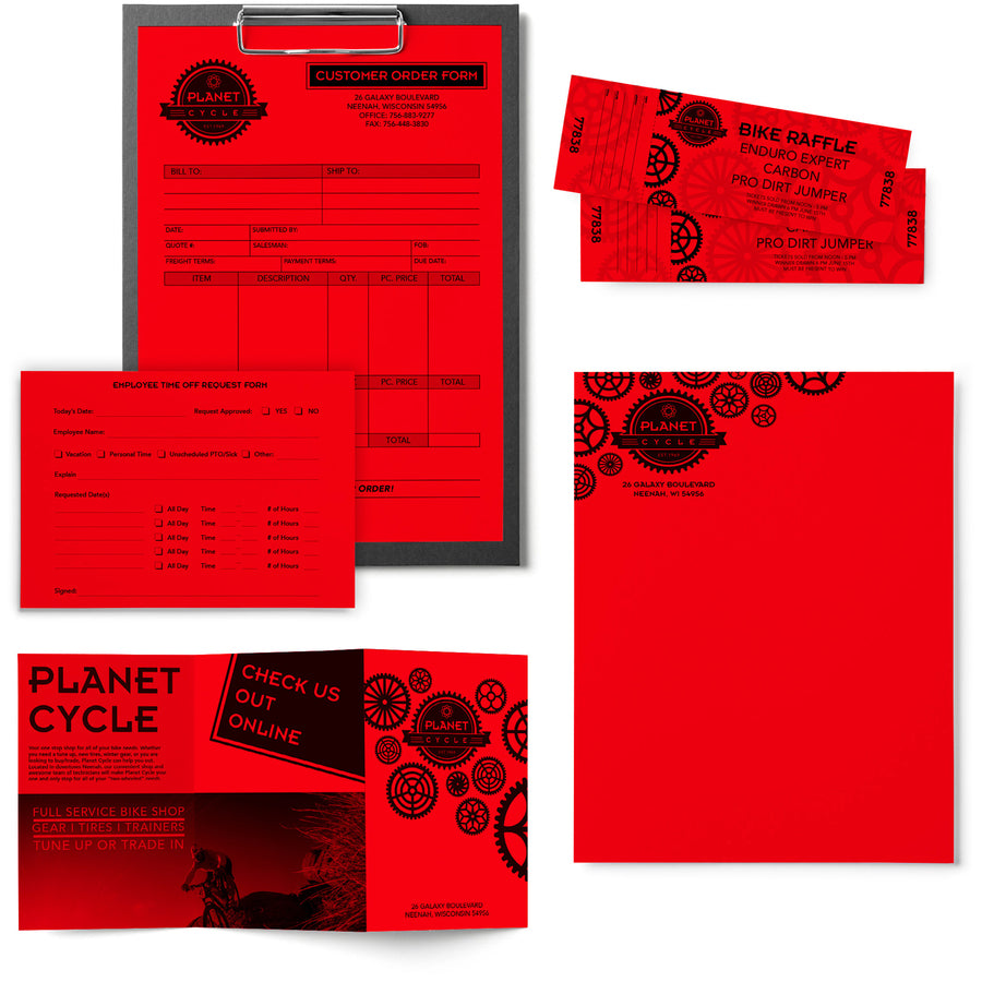 Astrobrights Color Copy Paper - Re-Entry Red - 21558