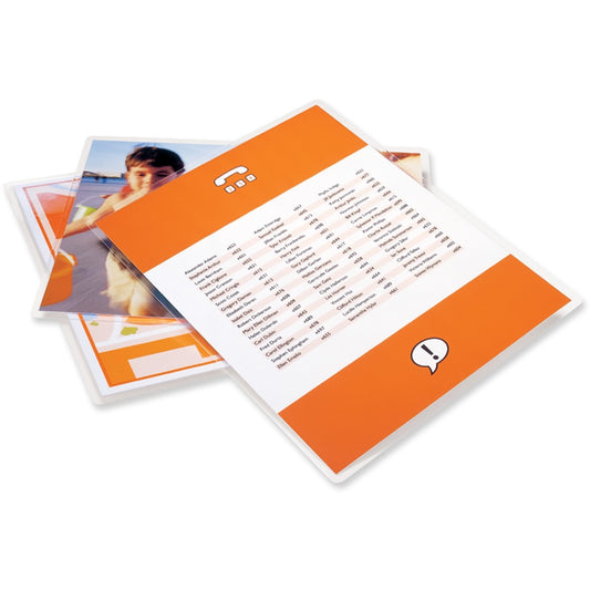 GBC&reg; UltraClear™ Speed Laminating Pouches 9" x 11-1/2" 10 mil 50/box