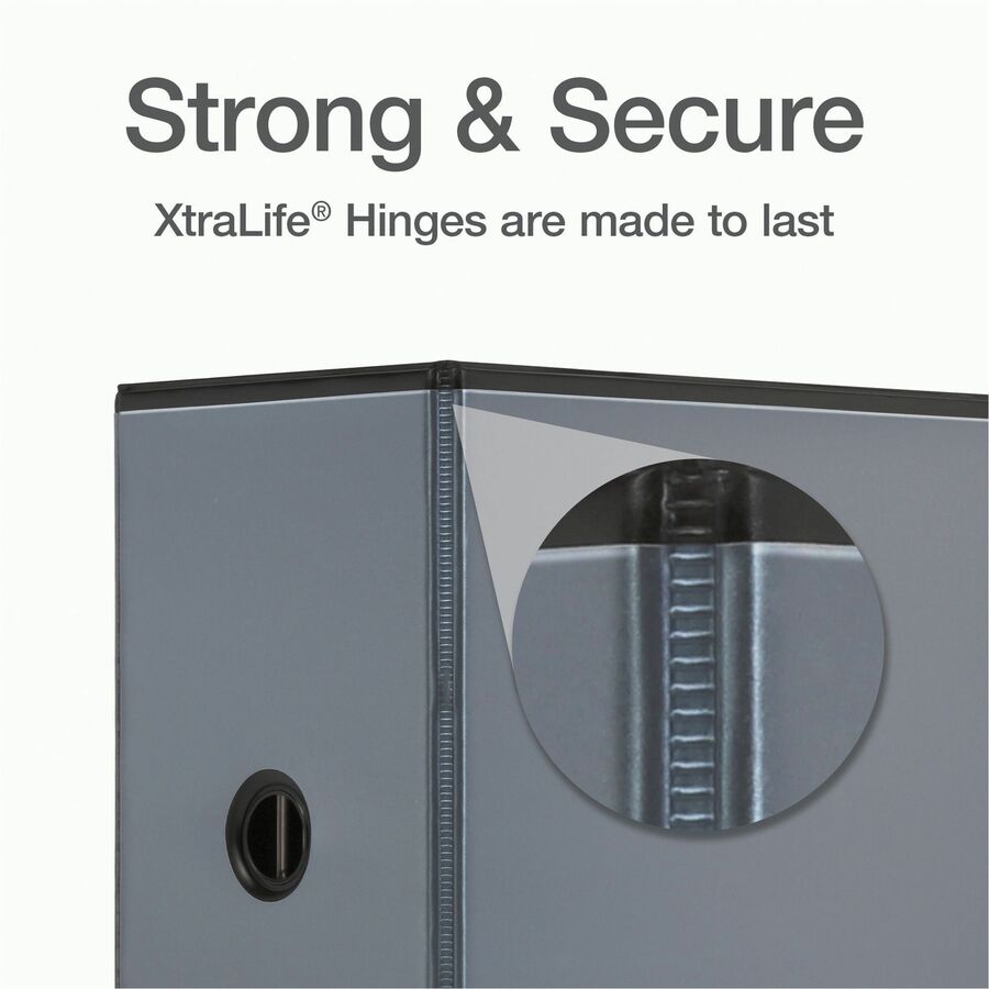 Cardinal&reg; Xtralife ClearVue Locking Slant-D Binder - 26361