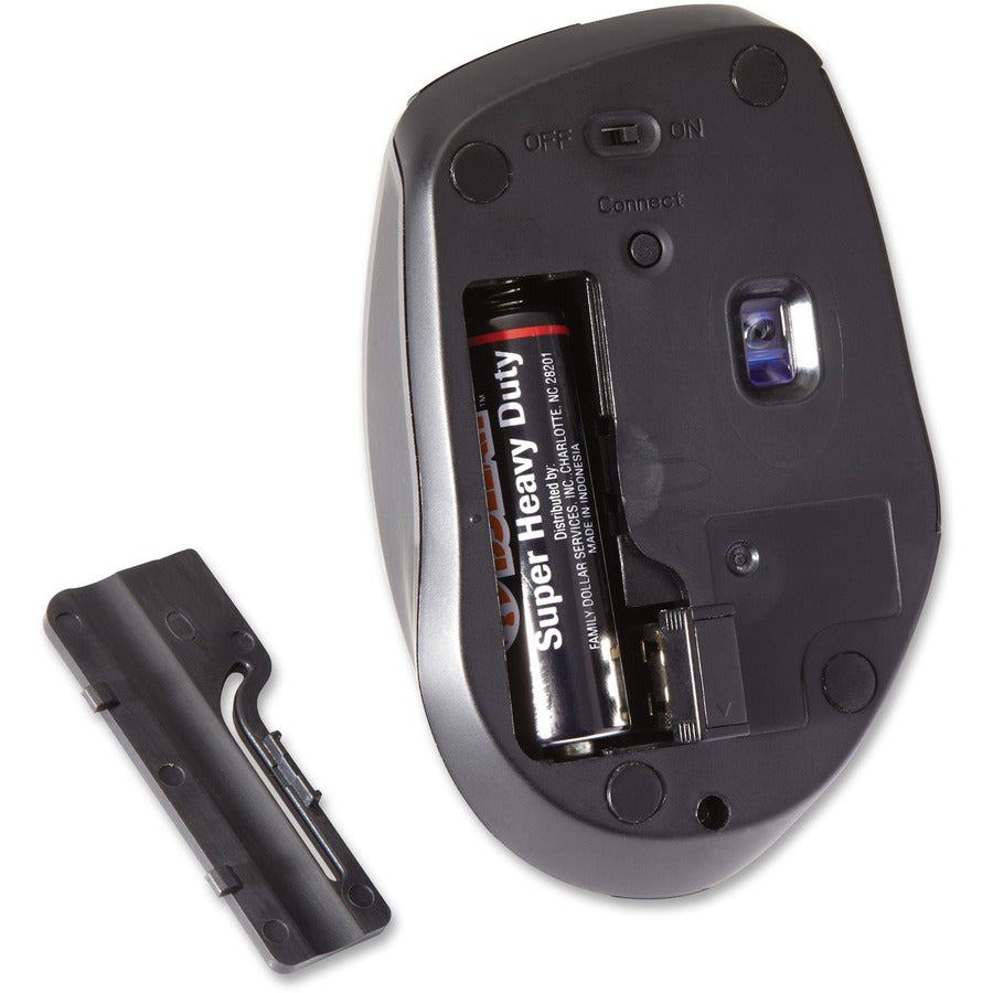 Verbatim Wireless Notebook Multi-Trac Blue LED Mouse - Black - 97992