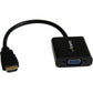 StarTech.com HDMI to VGA Adapter - 1080p - 1920 x 1080 - Black - HDMI Converter - VGA to HDMI Monitor Adapter - HD2VGAE2