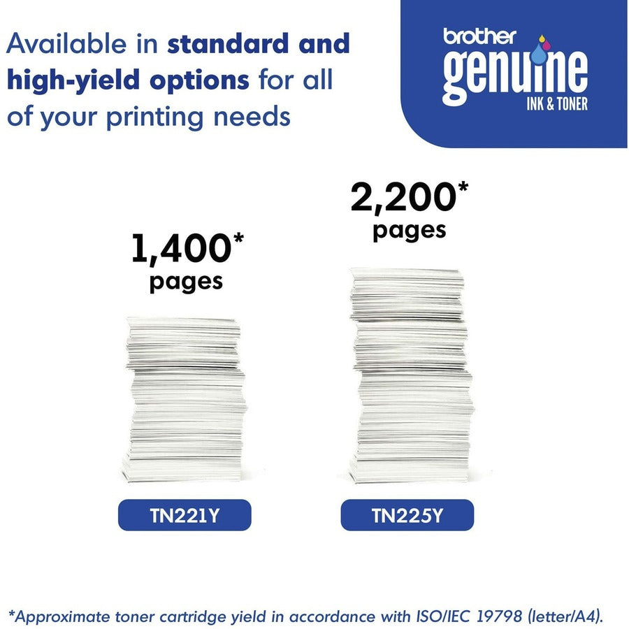 Brother TN221Y Original Toner Cartridge - TN221Y
