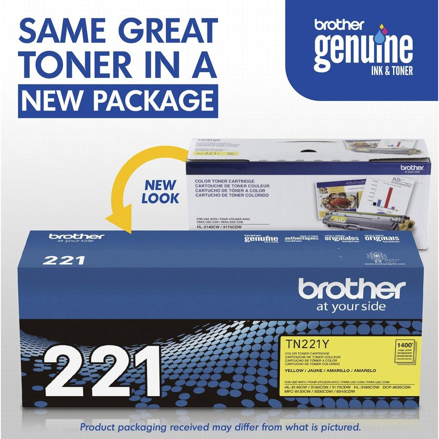 Brother TN221Y Original Toner Cartridge - TN221Y