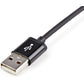 StarTech.com 2m (6ft) Long Black AppleÂ&reg; 8-pin Lightning Connector to USB Cable for iPhone / iPod / iPad - USBLT2MB