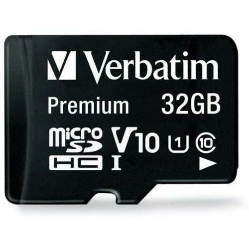 Verbatim 32GB Premium microSDHC Memory Card with Adapter, UHS-I V10 U1 Class 10