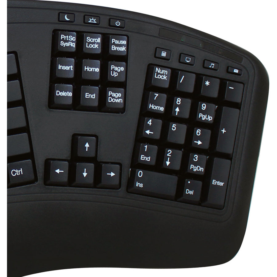 Adesso Wireless Ergonomic Keyboard and Laser Mouse - WKB-1500GB