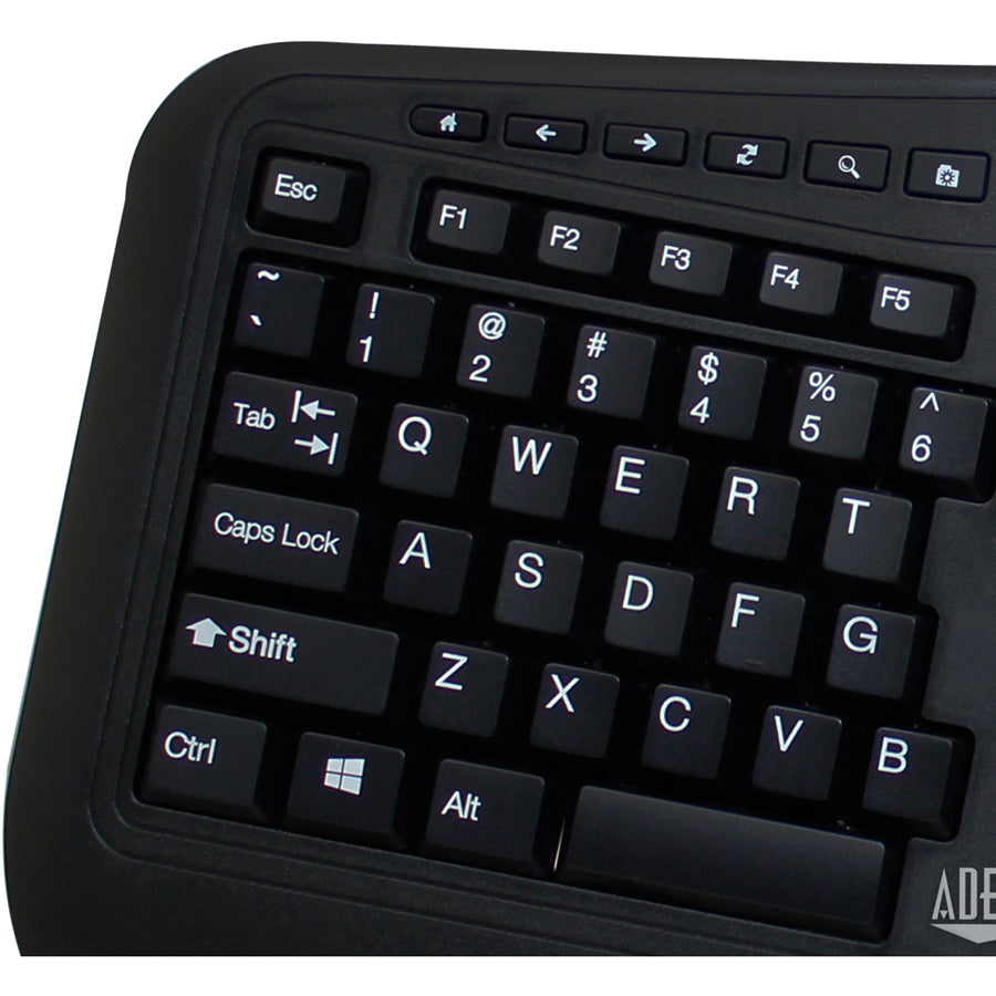 Adesso Wireless Ergonomic Keyboard and Laser Mouse - WKB-1500GB