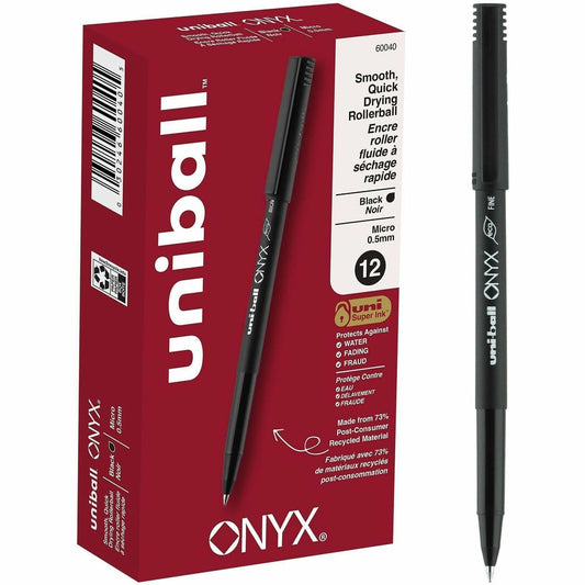 uniball&trade; Onyx Rollerball Pens