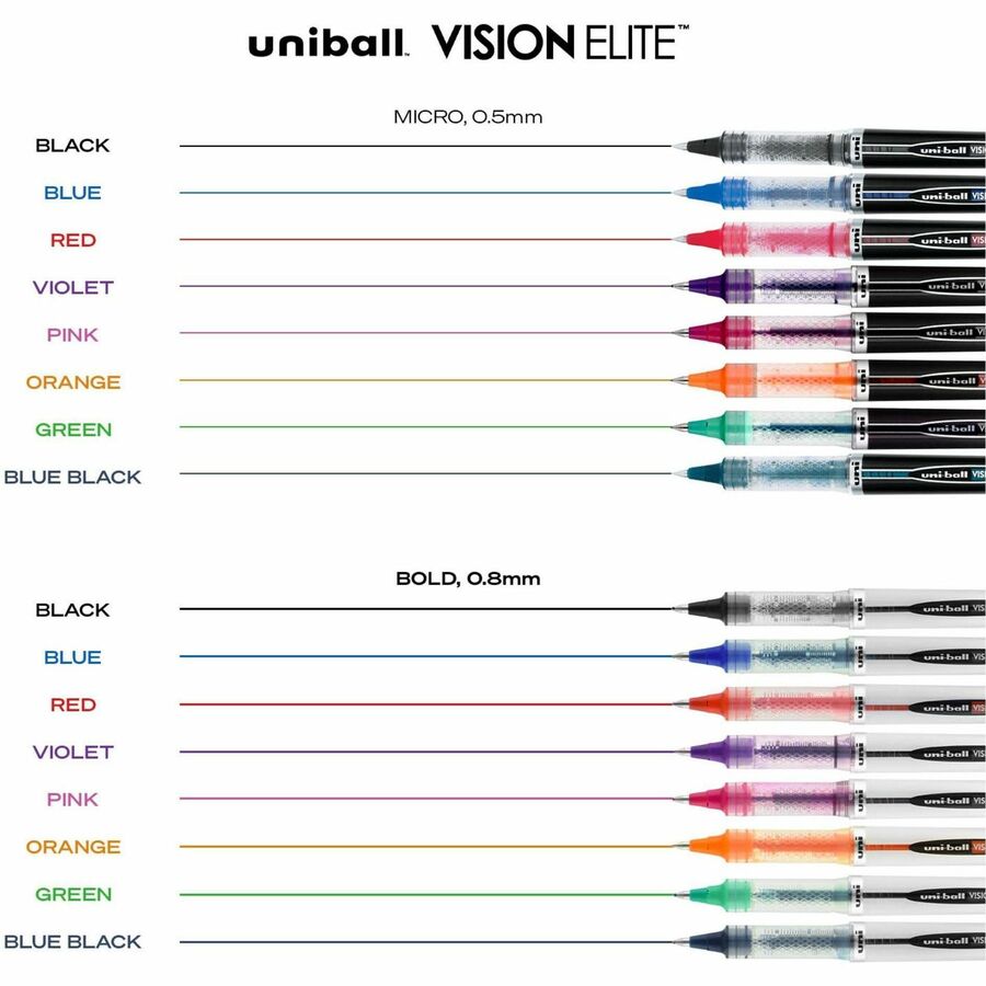 uniball Vision Elite Rollerball Pens - 69000