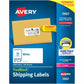 Avery&reg; White Rectangle Labels with Sure Feed&trade; TechnologyTrueBlock&reg;, 2" x 4" , for Laser and Inkjet Printers