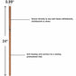 Lorell Cork Strip Bulletin Bar - 49533