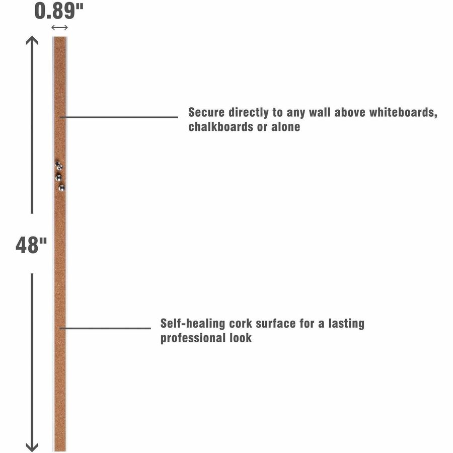 Lorell Cork Strip Bulletin Bar - 49535