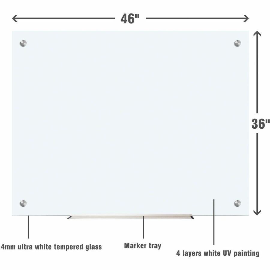 Lorell Dry-Erase Glass Board - 52502