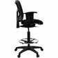 Lorell Ratchet Back Mesh Mid-Back Stool - 86801