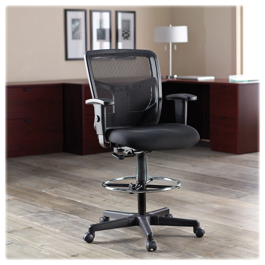 Lorell Ratchet Back Mesh Mid-Back Stool - 86801