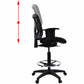 Lorell Ratchet Back Mesh Mid-Back Stool - 86801