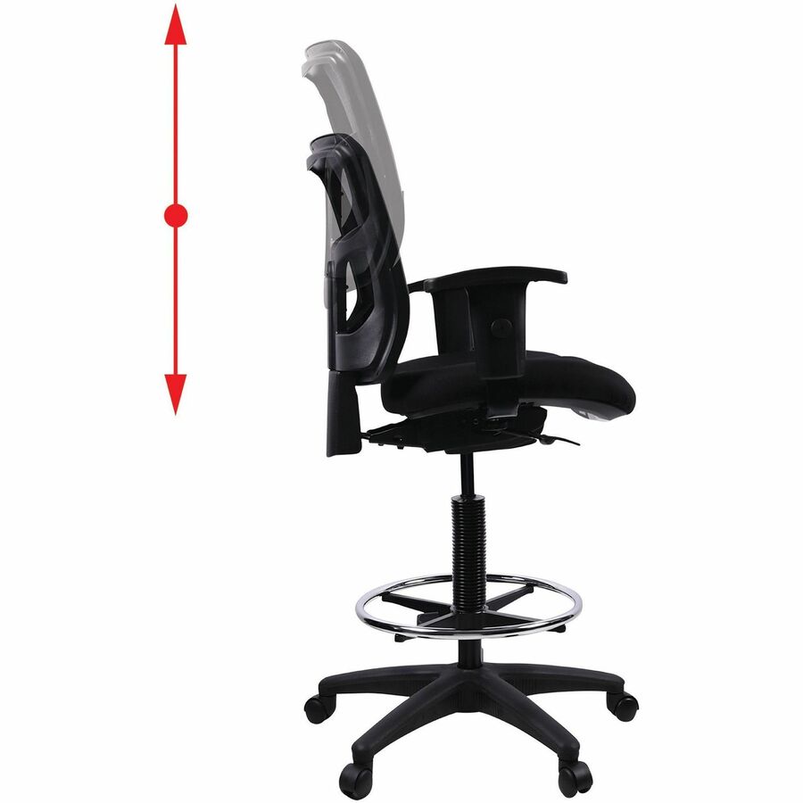 Lorell Ratchet Back Mesh Mid-Back Stool - 86801