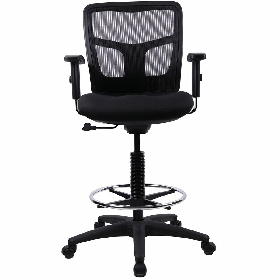 Lorell Ratchet Back Mesh Mid-Back Stool - 86801