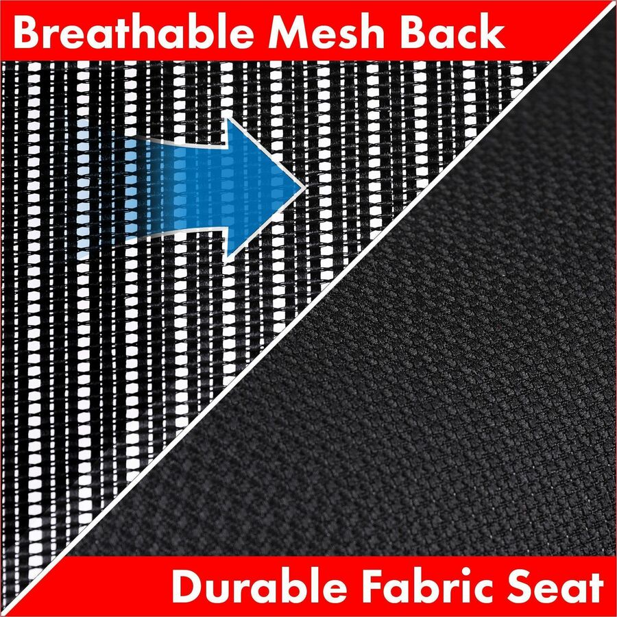 Lorell Ratchet Back Mesh Mid-Back Stool - 86801