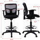 Lorell Ratchet Back Mesh Mid-Back Stool - 86801