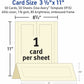 Avery&reg; Tent Cards, 3.5" x 11" , Embossed Border, 50 Cards (5915) - 5915