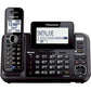 Panasonic KX-TG9541B DECT 6.0 1.90 GHz Cordless Phone - Wall Mountable - Black - KX-TG9541B