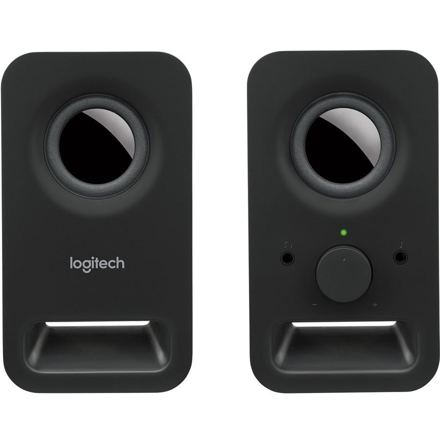 Logitech Multimedia Speakers Z150 with Clear Stereo Sound (Midnight Black, 3W RMS) - 980-000802