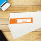 Durable White Wraparound Labels 9-3/4" x 1-1/4" , Permanent Adhesive, for Laser and Inkjet Printers - 22845
