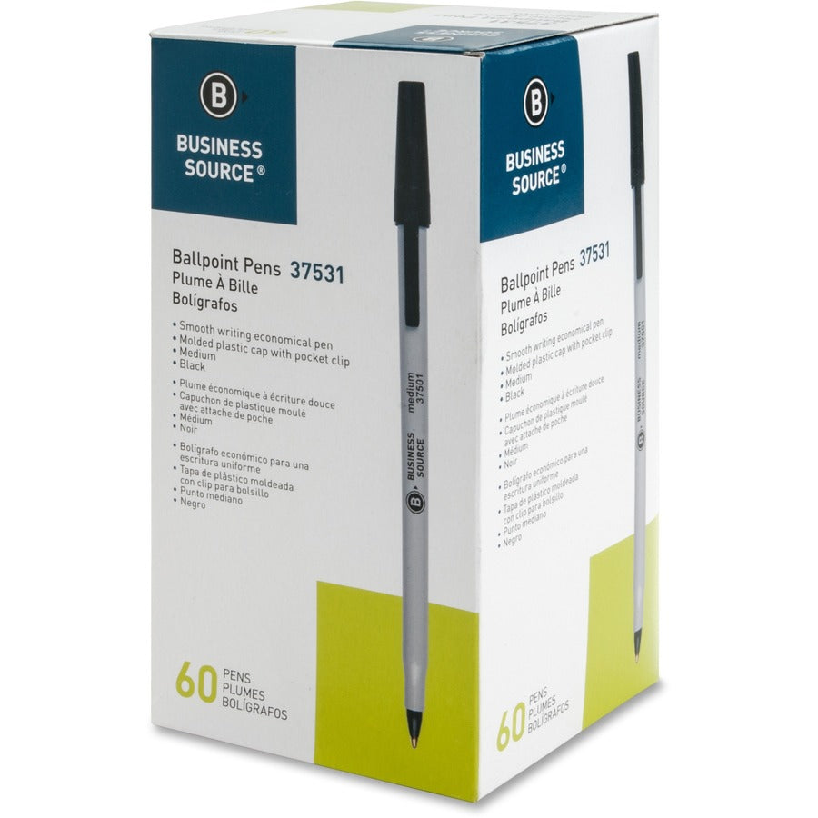 Business Source Bulk Pack Ballpoint Stick Pens - 37531