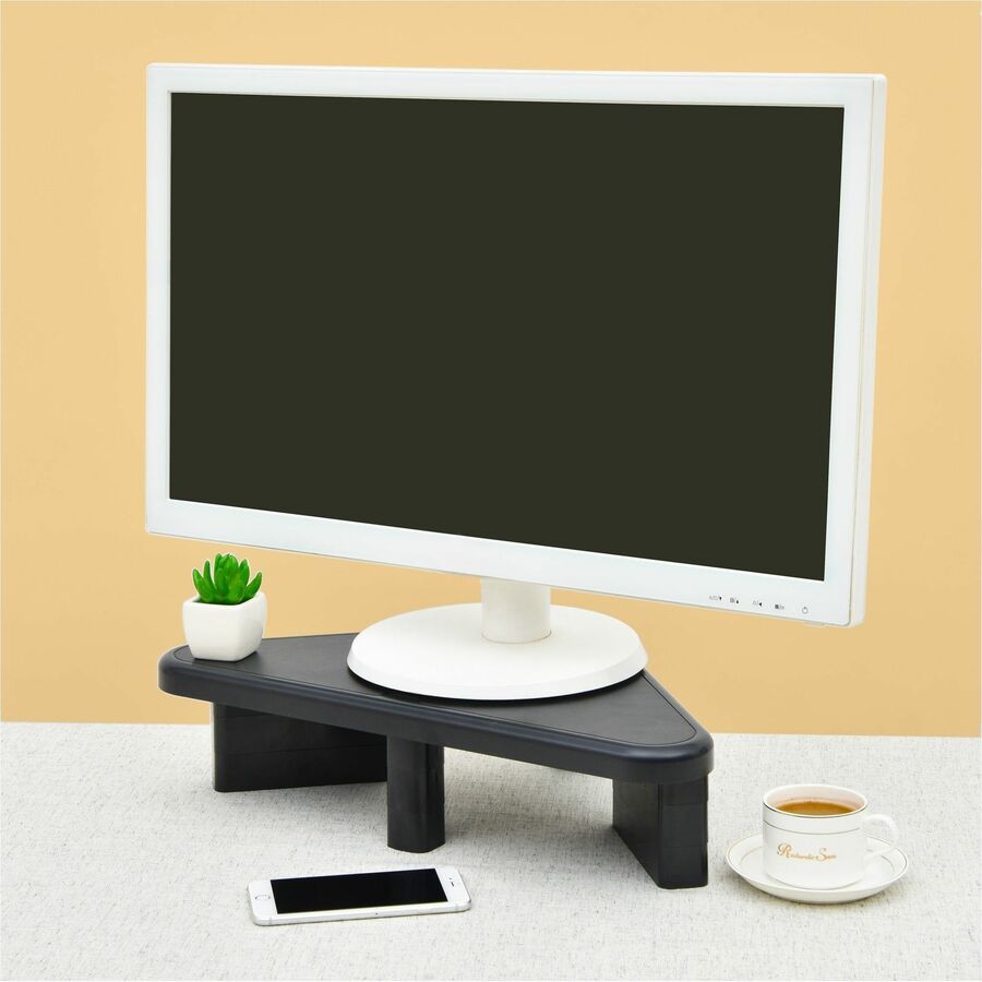 DAC&reg; Stax MP-197 Height Adjustable Corner Monitor Riser, Black - 02184