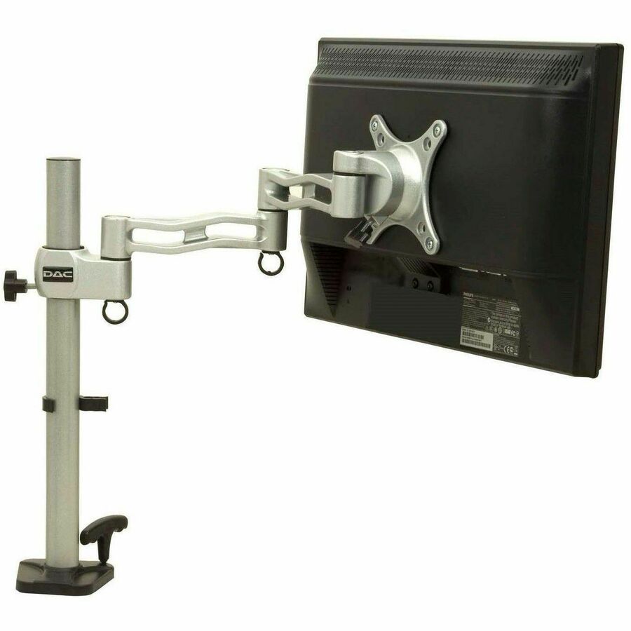 DAC&reg; MP-199 Height Adjustable Articulating Single Monitor Arm, Silver - 02190