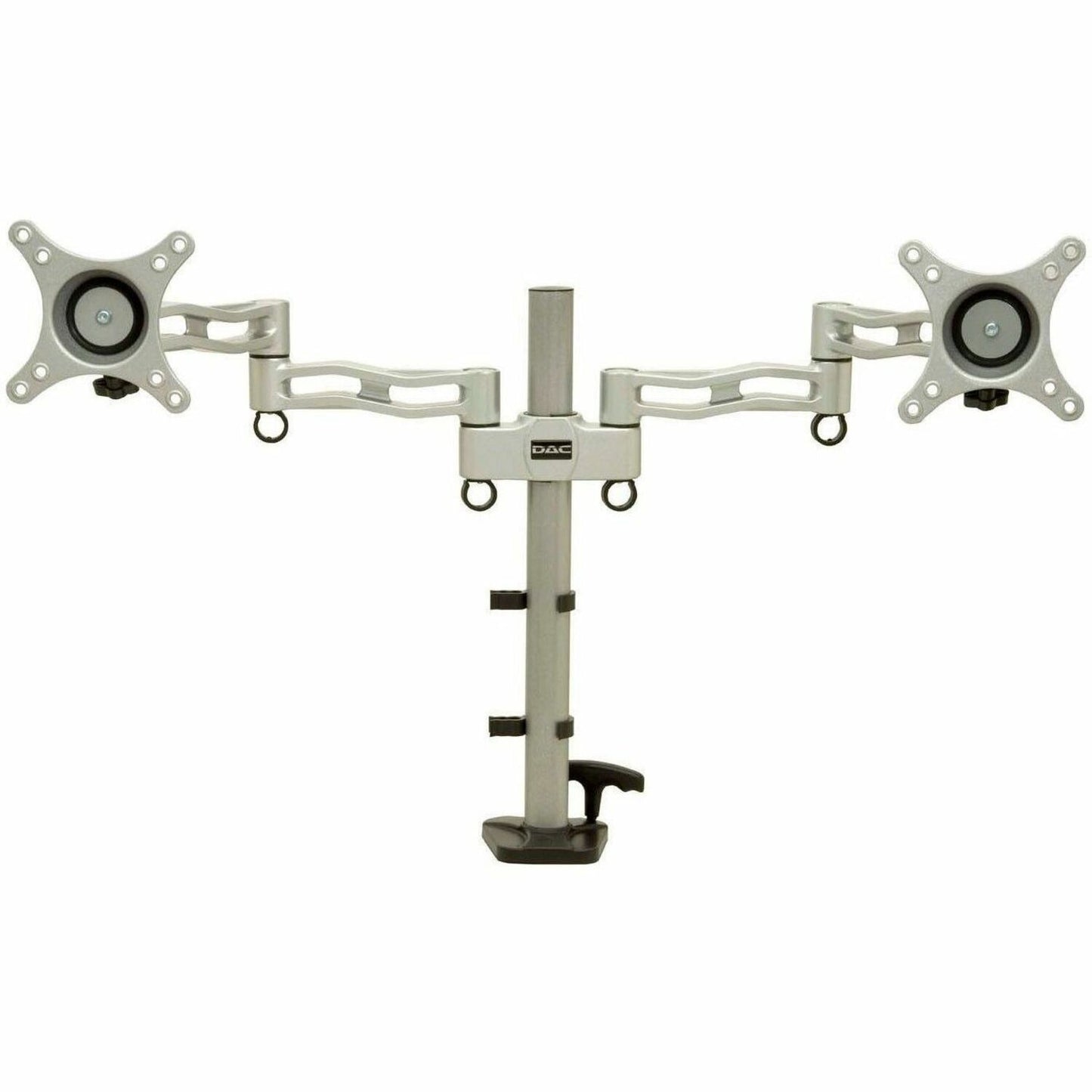 DAC&reg; MP-200 Duo Height Adjustable Dual Articulating Monitor Arm, Silver