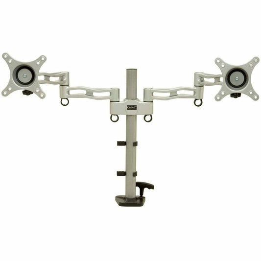 DAC&reg; MP-200 Duo Height Adjustable Dual Articulating Monitor Arm, Silver