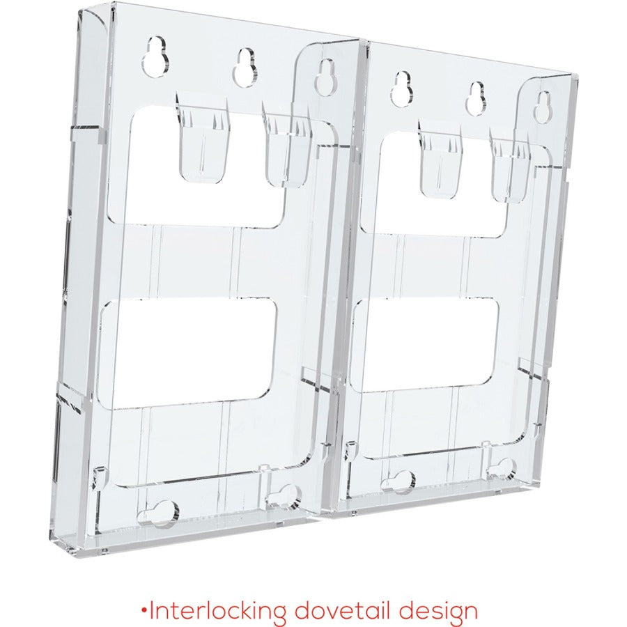 Deflecto Lit Loc Interlocking Literature Display - 771901
