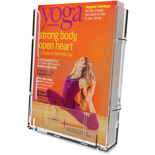 Deflecto Lit Loc Interlocking Magazine Display