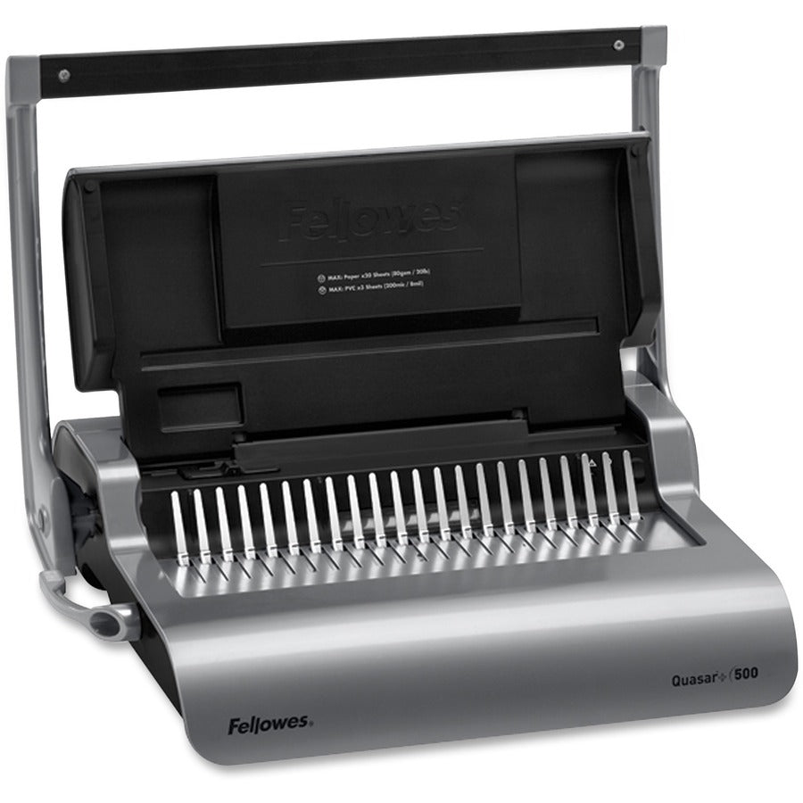 Fellowes Quasar™+ 500 Comb Binding Machine w/ Starter Kit - 5227201