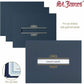 St. James&reg; Certificate Holders with Window, Linen, Navy Blue, Pack of 5, 83538 - 83538