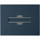 St. James&reg; Certificate Holders with Window, Linen, Navy Blue, Pack of 5, 83538