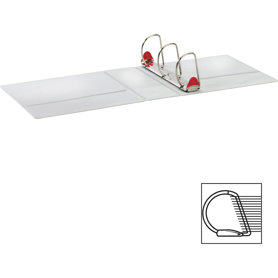 Cardinal White Speedy XtraLife Slant-D Binder - 59140