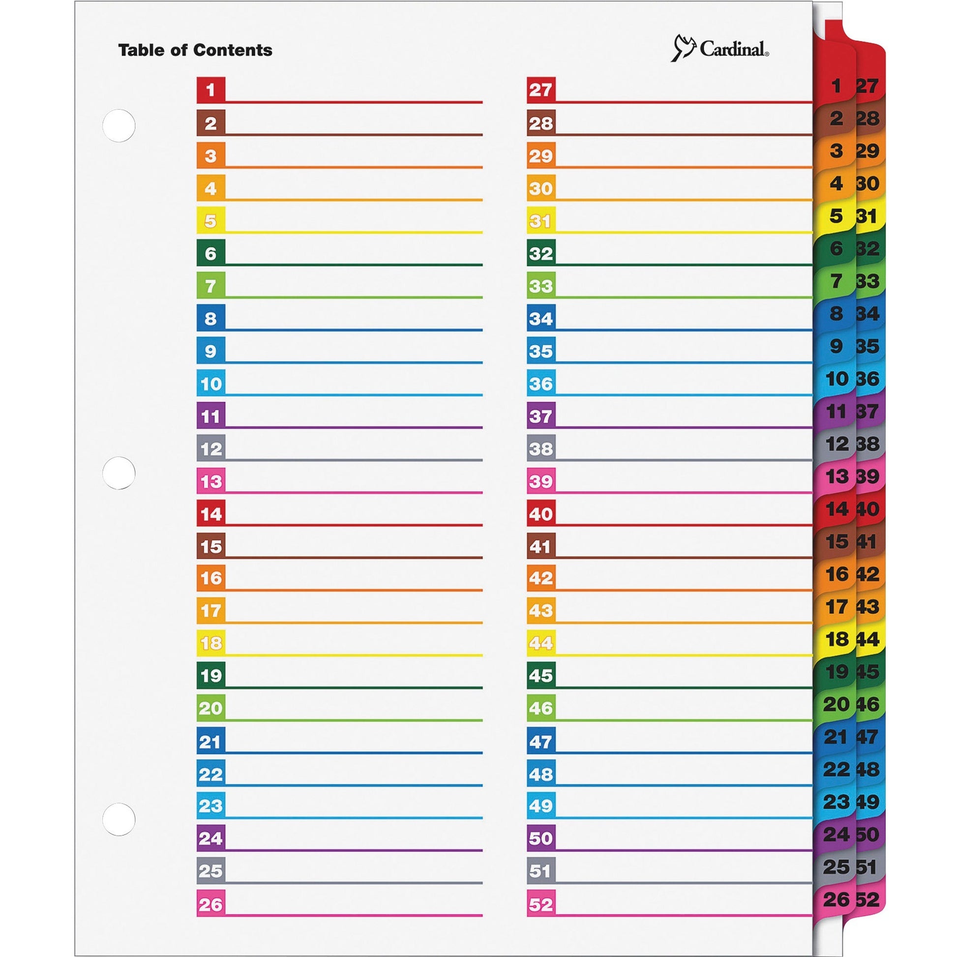 Cardinal&reg; OneStep Printable Dividers