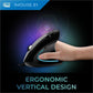 Adesso iMouse Vertical Ergonomic Mouse Black with Blue LED light - IMOUSE E1