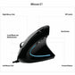 Adesso iMouse Vertical Ergonomic Mouse Black with Blue LED light - IMOUSE E1