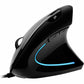 Adesso iMouse Vertical Ergonomic Mouse Black with Blue LED light